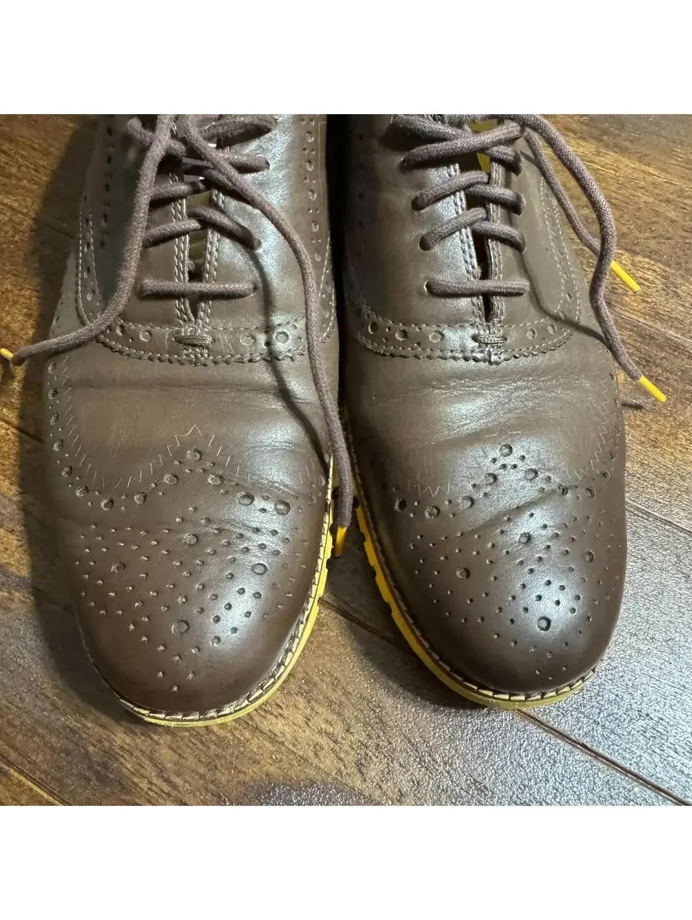 Cole Haan Zerogrand Wingtip Oxford C31168 (Bracken/Golden Rod) US Size 9.5